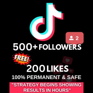 TikTok 500+ | 100% Safe & Permanent | Fast Delivery | Boost Your TikTok Profile Instantly