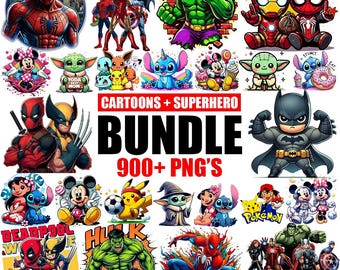 900+ Cartoon Mega Bundle PNG, Cartoon Characters, Retro Png File, Cartoon Clipart, Cartoon Png, Cartoons Bundle, T Shirts Designs, Cartoons