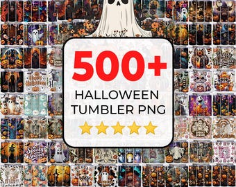 500+ Halloween Tumbler Wrap Bundle, 20oz Skinny Halloween, Sublimation Design, Horror Tumbler, Horror Movies Png, Halloween Sublimation Png