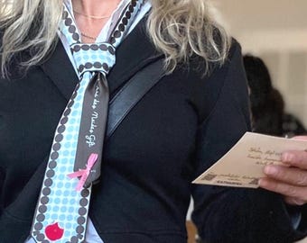 SCHNEEWITTCHEN NECKIE - Damenkrawatte / Wendekrawatte - 18m/m Seidentwill, Märchenmotiv