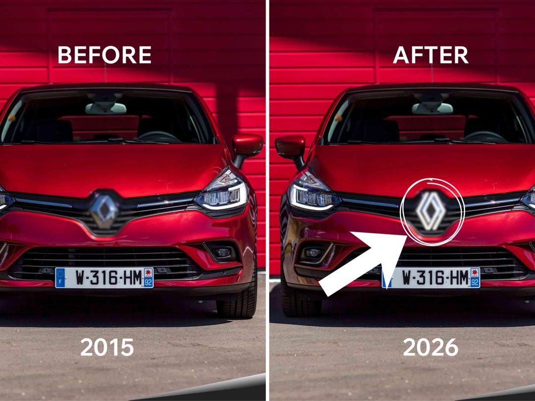 Sticker nieuwe Renault-logo | Badge voorkant vernieuwen | Modern logo ...