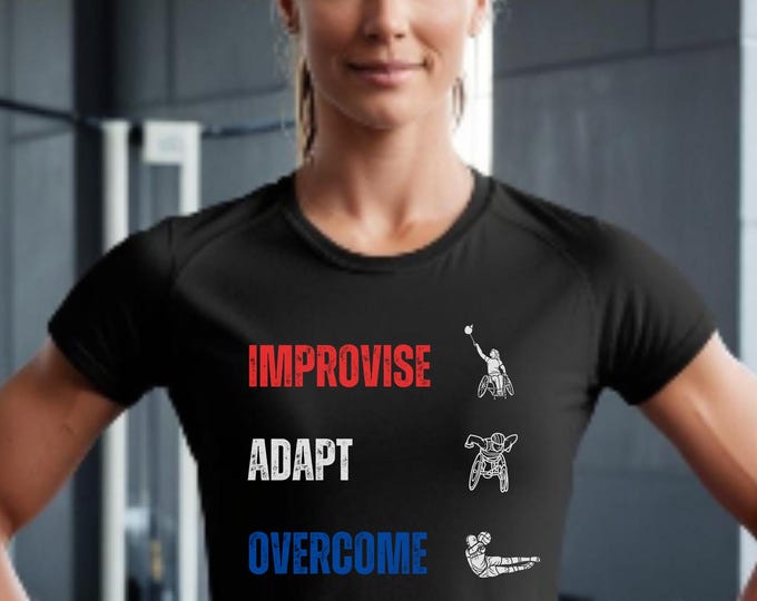 Featured listing image: Motivational Adaptive Sports T-Shirt | Inspirational Text Tee