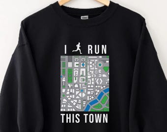 Runner's Motivational Crewneck Sweatshirt | Activewear Gift for Runners