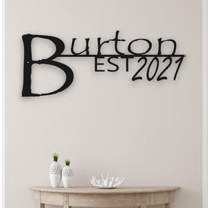 Custom Last Name Sign | Personalized Family Name Words | Wedding Backdrop Sign | Custom Wooden Sign