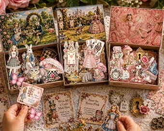 Alice im Wunderland Streichholzschachtel-Sammelset