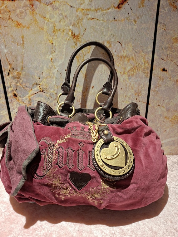 Vintage Y2K Juicy Couture Purple Velour Daydreamer Bag – Heat 