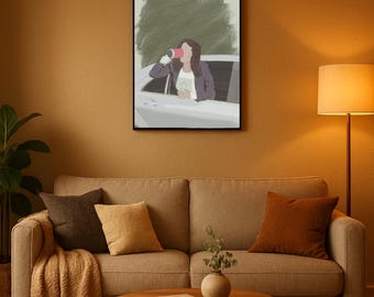 Lorelai Gilmore-afdruk: handgetekende portret (digitale download)
