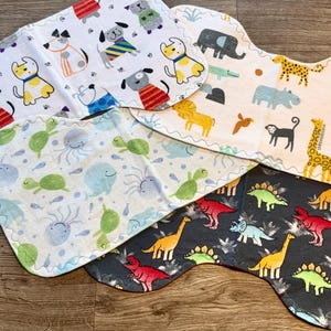 男の子、輪郭に沿ったげっぷ布、動物、新生児、シャワー、出産祝い、赤ちゃんの必需品、げっぷ布、ベビーシャワー