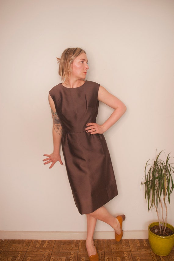 Vintage Clothing, Handmade Dress, 60s Handmade Cocktail Dress  