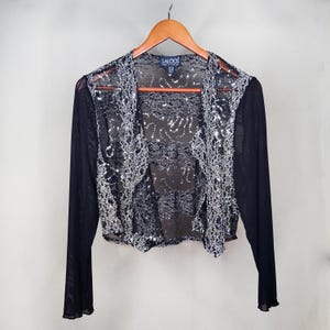Sheer Silver Bolero - Etsy