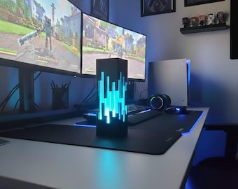 3D-Gletscherprismenlampe – Modernes Design für Zuhause und Büro.