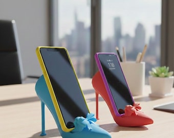 Stilvoller Telefonständer, High Heel-Schuh, hält alle Arten von Smartphones.