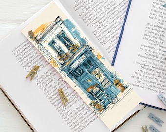 Librería y marcapáginas de bicicleta, estilo primavera-verano, regalo para lectores