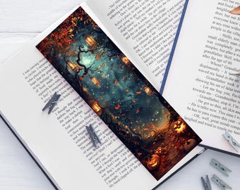 Lantern bookmark, Magical night under the moon