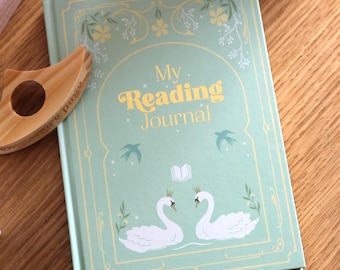 A5 grünes Lesetagebuch, Geschenk für Leser