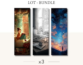 Juego de 3 marcapáginas – Selección Poética Hygge