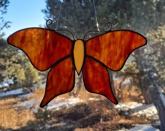 Butterfly Suncatcher, Stained Glass Summer Butterflies, Home Decor,  Handmade Butterfly, Decorative Window Art Glass Butterfly, Gift