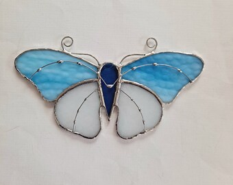 Butterfly  Suncatcher, Stained Glass Butterfly, Handmade Glass Butterfly, Home and Living, Home Décor, Spring Butterfly Gift Idea