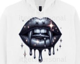 Sudadera con colmillos negros - Tema de Halloween