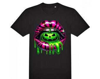 Camiseta de Halloween de calabaza verde