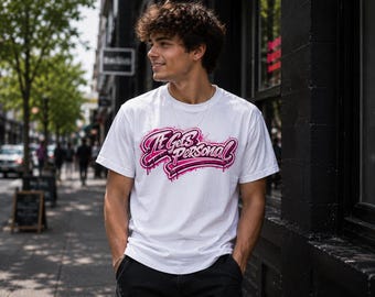 Camiseta estampada "It Gets Personal" – Edición rosa