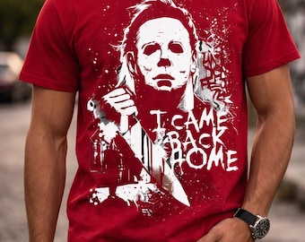 Camiseta con estampado de terror inspirada en Michael Myers