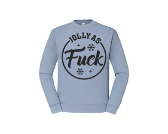 Suéter navideño - Jolly as Fu*k