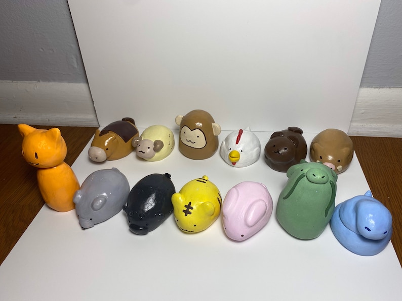 Handmade Fruits Basket Zodiac Figures Set Etsy