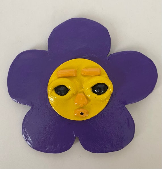 Handmade Purple flower incense holder Il_570xn