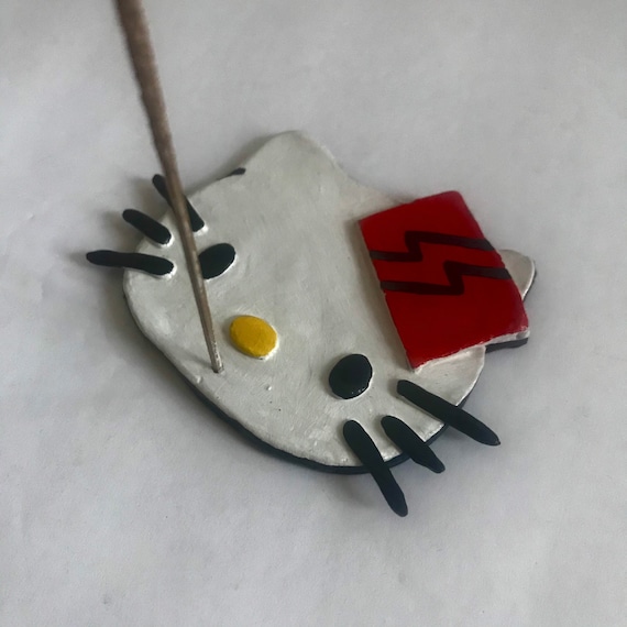 Handmade hello kitty incense holder Il_570xn