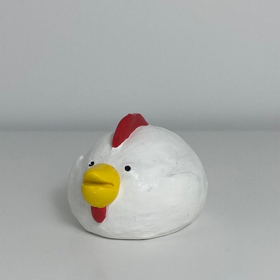 Handmade Fruits Basket Rooster figure