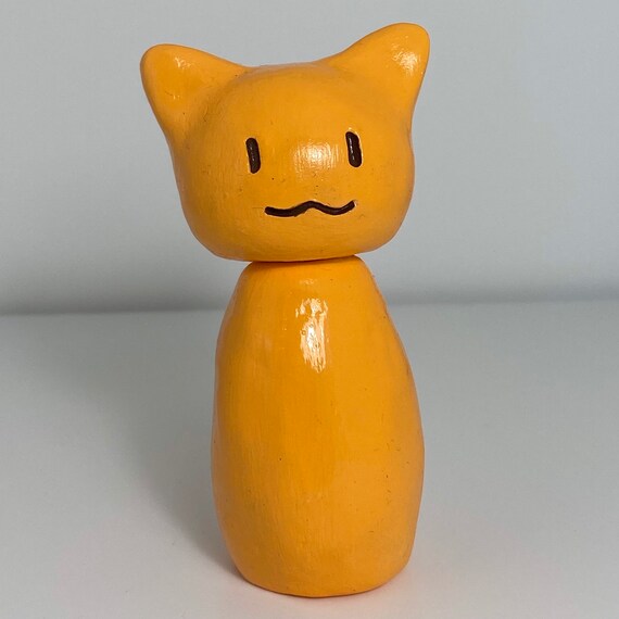 Handmade Fruits Basket Cat figure