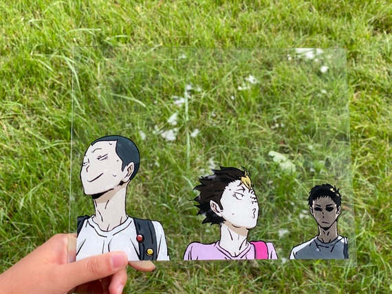 Tanaka, Nishinoya and Daichi glass painting
