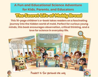 Libro electrónico sobre La vida secreta del pan mohoso #CienciaAlimentaria #Narración #Niños&Mamá #LibrosInfantiles #AprendizajeDivertido_LibroElectrónico