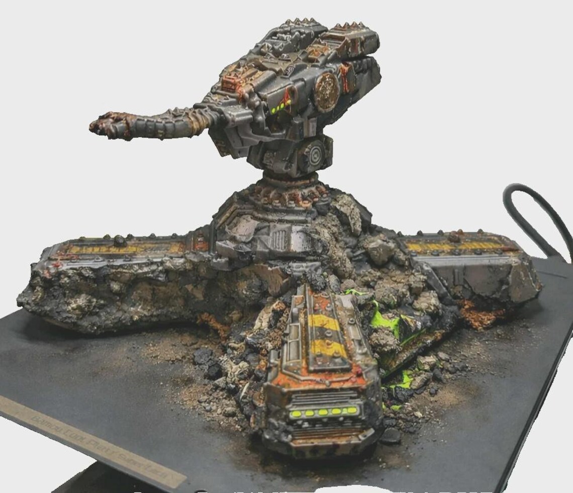 LM3D – Bunker Gothique Sci-fi 28 Mm – Impression 3D – Décors Modulaires Pour Wargames