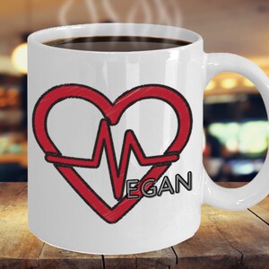Heart of a Vegan Mug