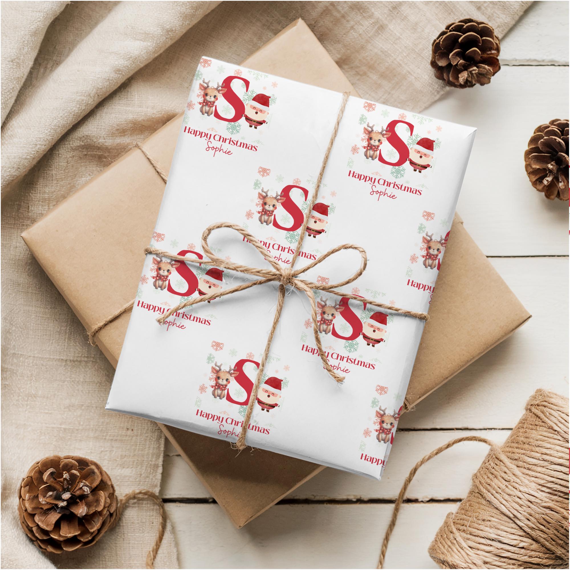 Personalised Initial Christmas Wrapping Paper - Thumbnail 4