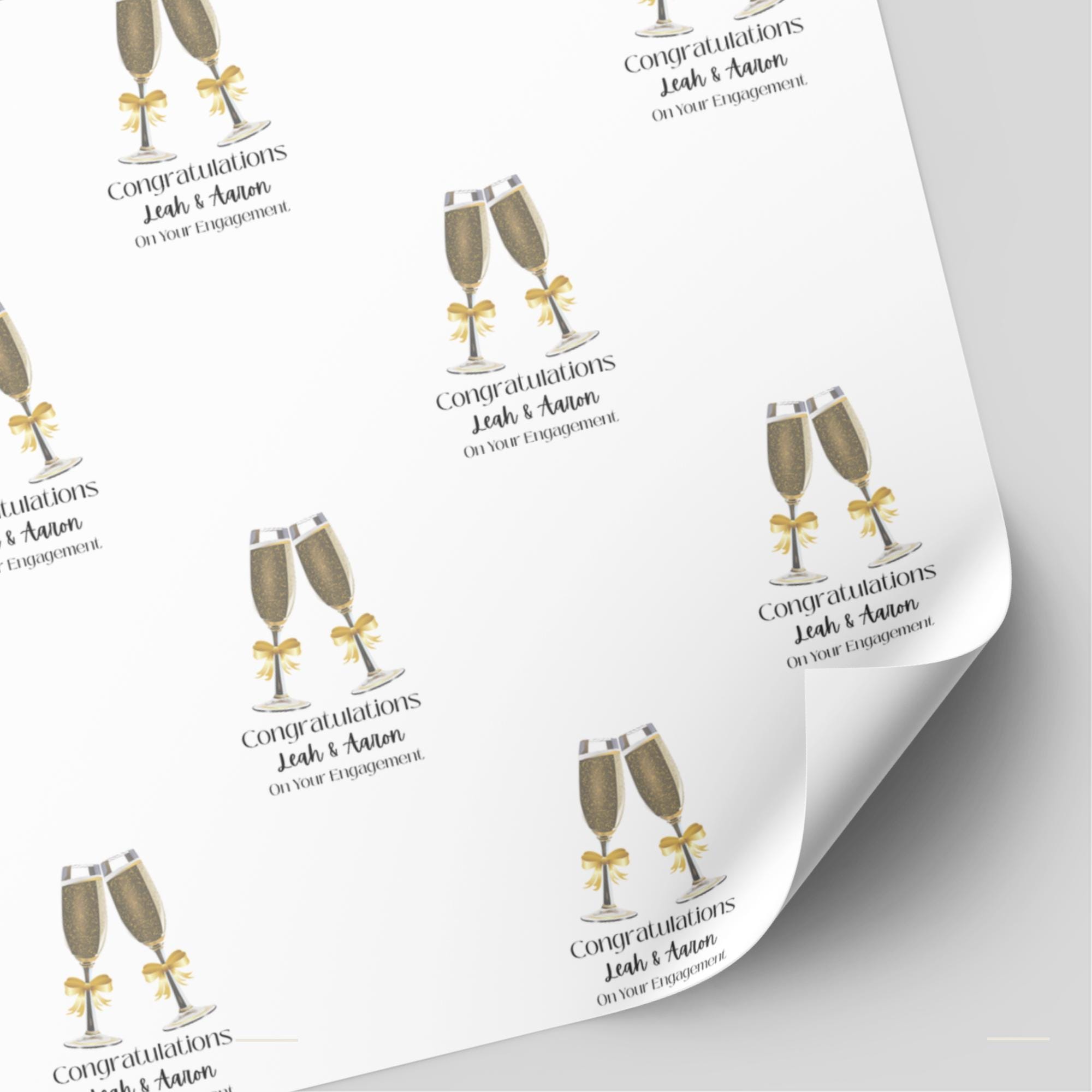 Personalised Engagement Wrapping Paper