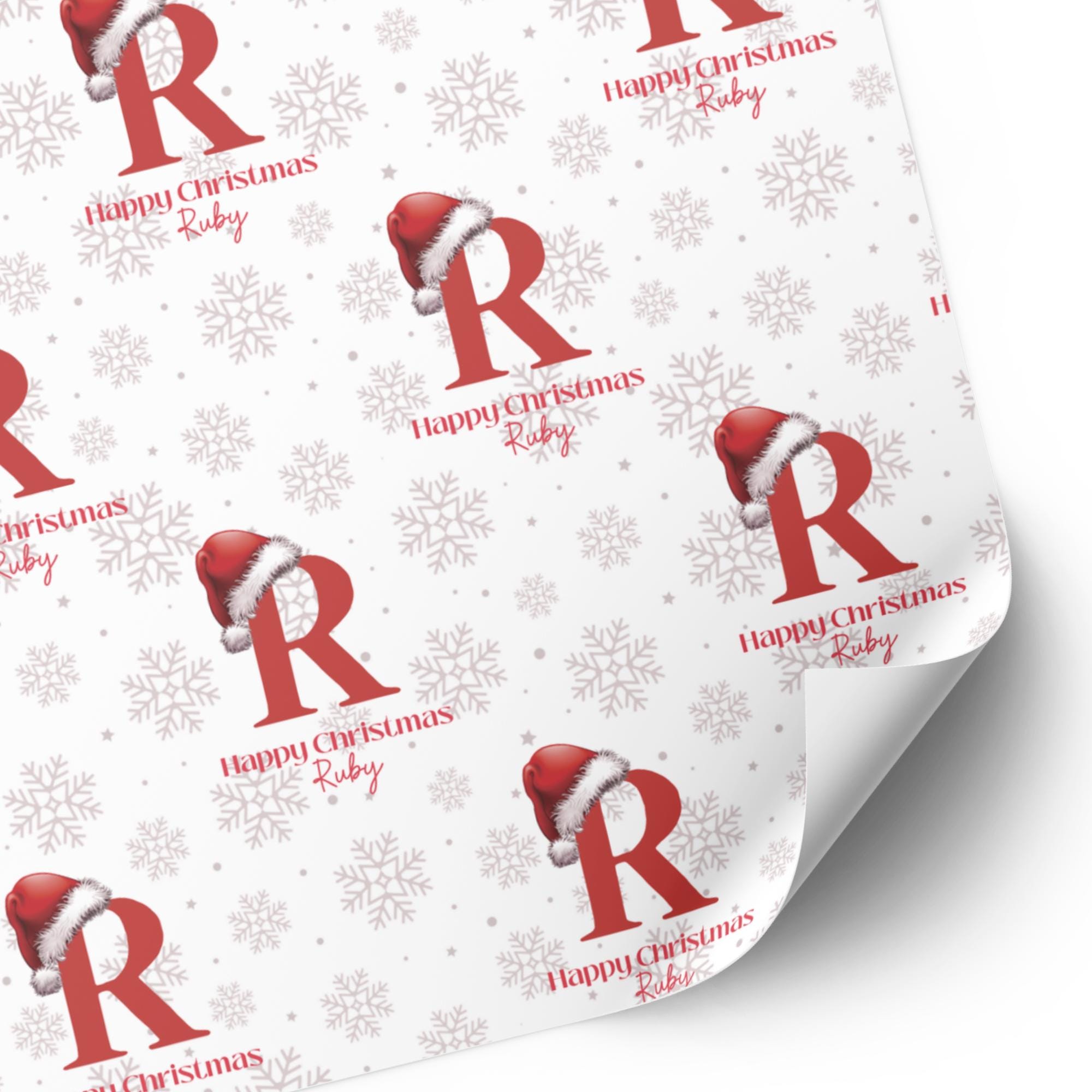 Personalised Initial Christmas Wrapping Paper - Thumbnail 3
