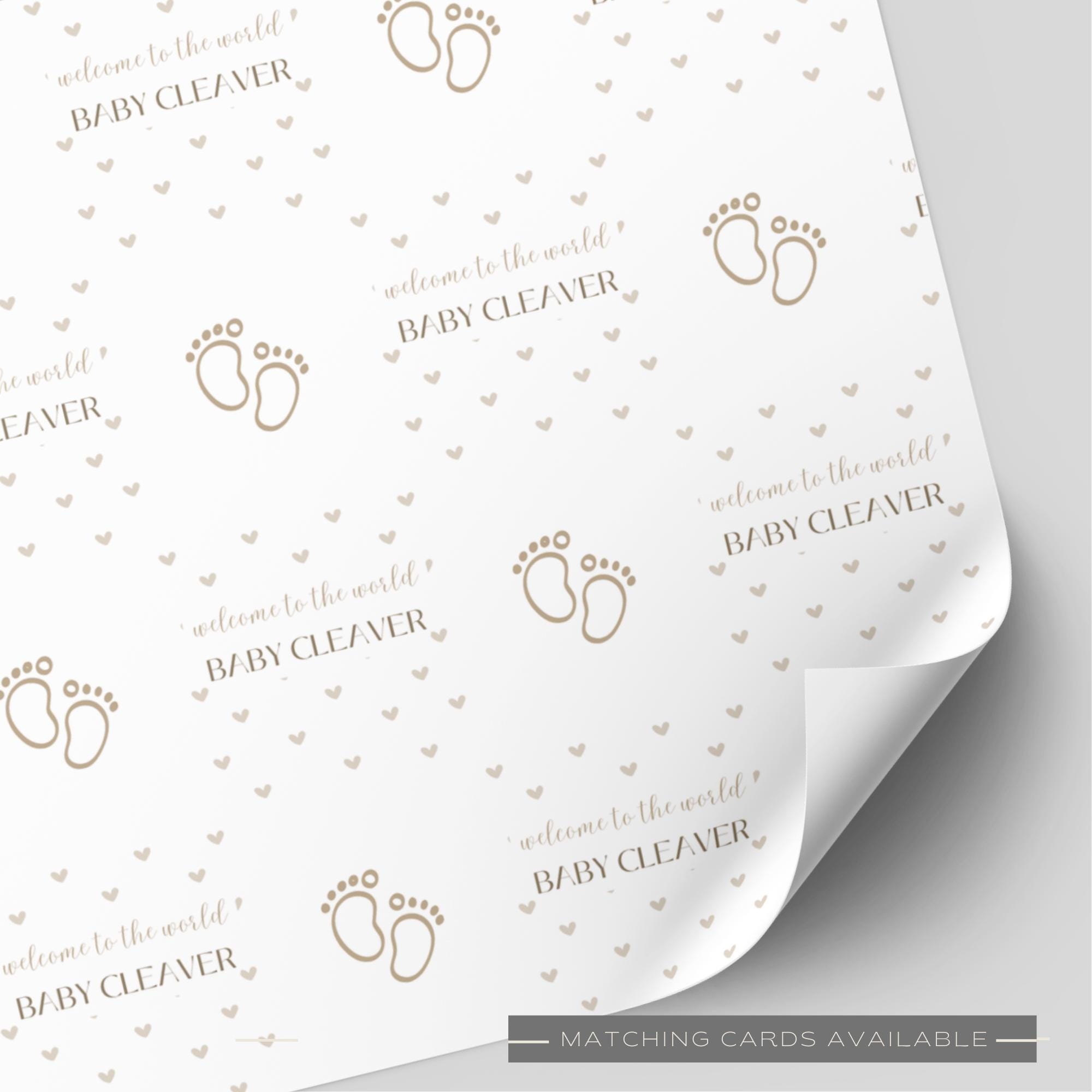 Personalised Welcome To The World Baby Wrapping Paper
