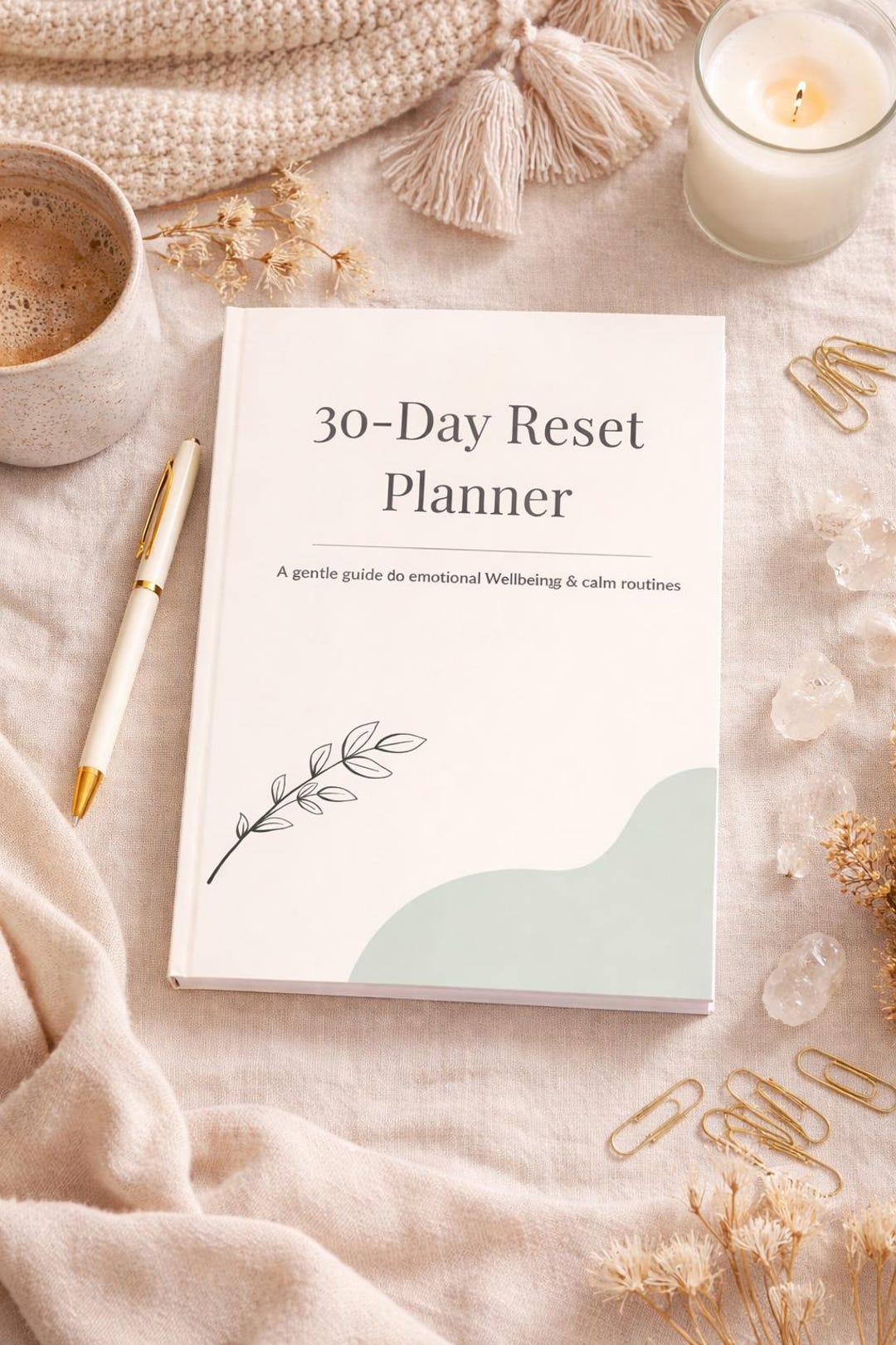 30 Day Reset Planner | Mental Health Journal | Self Care Planner ...