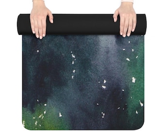 Forest Rubber Yoga Mat: Eco-Friendly Meditation Fitness