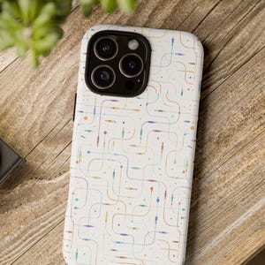 Modular Synth Patch Pattern Phone Case | Tough Cases
