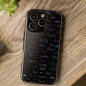 Synth Waveform Phone Case, Music Producer Gift