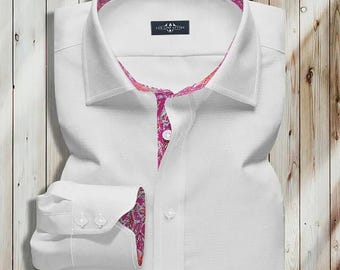Men's Ivory White Athletic Fit Dress Shirt | Designer Collar & Cuffs | Free  Monogram | Formal Wear - Etsy Canada