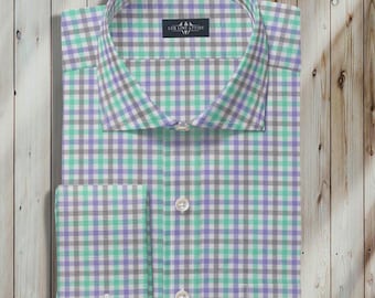 Men's Lime Green Designer Dress Shirt - Made to Order in USA - Etsy