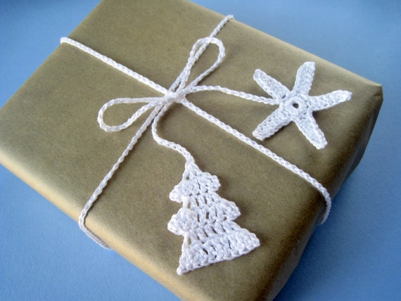 CROCHET PATTERN Gift Wrapping Ribbons Ties Packaging Holidays