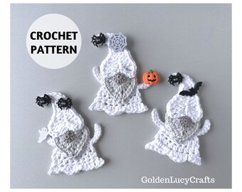 CROCHET PATTERN Ghost Gnome Halloween