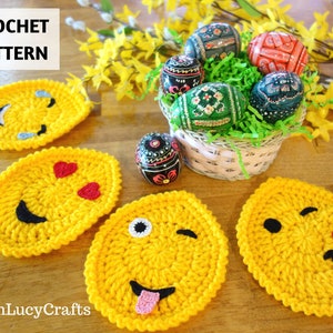 CROCHET PATTERN Easter Egg Faces