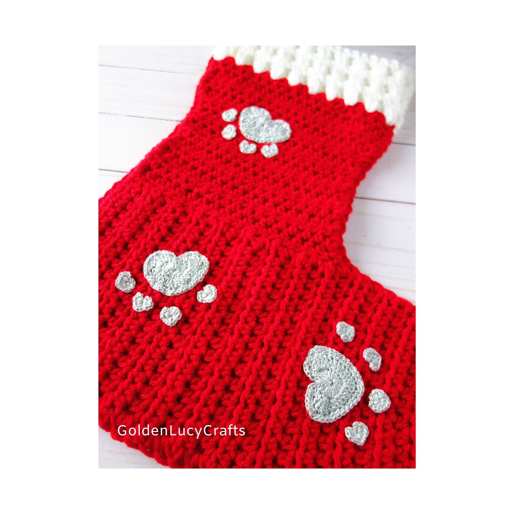 CROCHET PATTERN Dog Christmas Stocking Crochet for Pets Pet - Etsy